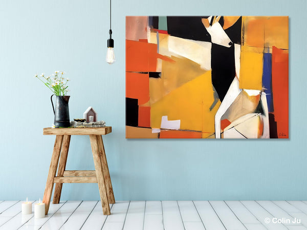 Extra Large Paintings for Living Room, Hand Painted Wall Art Paintings, Original Abstract Acrylic Painting, Abstract Wall Art for Dining Room-Art Painting Canvas