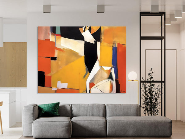 Extra Large Paintings for Living Room, Hand Painted Wall Art Paintings, Original Abstract Acrylic Painting, Abstract Wall Art for Dining Room-Art Painting Canvas