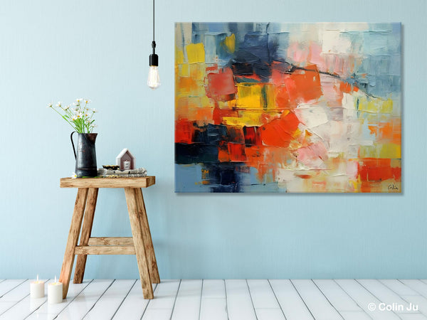 Simple Abstract Painting for Dining Room, Modern Paintings for Living Room, Original Contemporary Modern Art Paintings, Bedroom Wall Art Ideas-Art Painting Canvas
