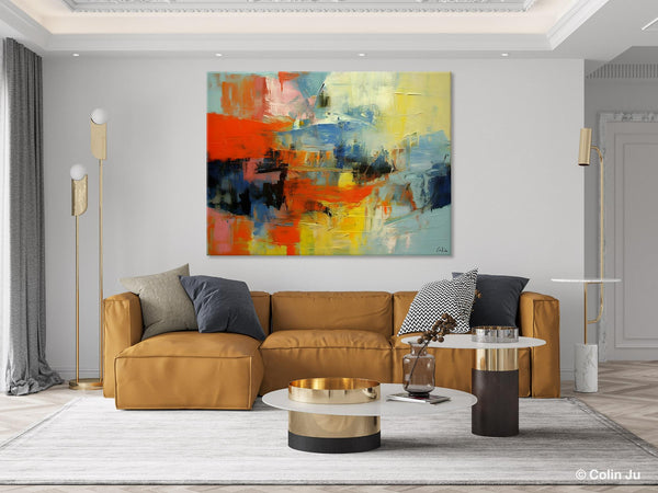 Modern Canvas Painting, Living Room Wall Art Ideas, Buy Abstract Art Online, Heavy Texture Art, Original Acrylic Painting on Canvas-Art Painting Canvas