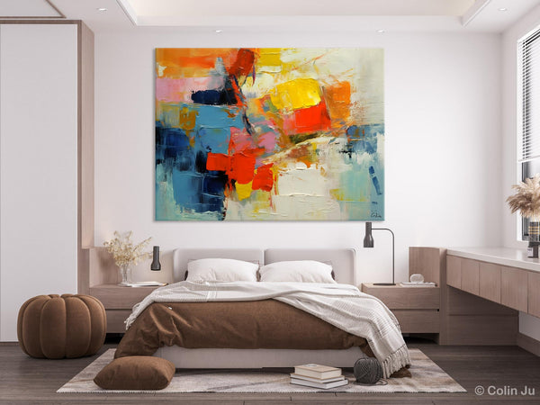 Abstract Acrylic Paintings for Living Room, Original Modern Contemporary Artwork, Buy Paintings Online, Oversized Canvas Artwork-Art Painting Canvas