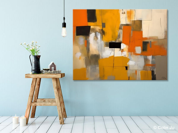 Acrylic Wall Art Painting, Acrylic Paintings for Living Room, Hand Painted Wall Painting, Simple Modern Art, Large Original Abstract Paintings-Art Painting Canvas