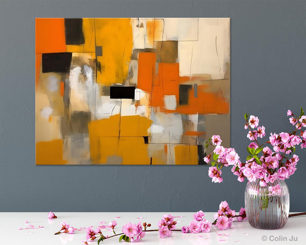 Acrylic Wall Art Painting, Acrylic Paintings for Living Room, Hand Painted Wall Painting, Simple Modern Art, Large Original Abstract Paintings-Art Painting Canvas