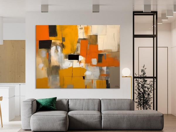 Acrylic Wall Art Painting, Acrylic Paintings for Living Room, Hand Painted Wall Painting, Simple Modern Art, Large Original Abstract Paintings-Art Painting Canvas
