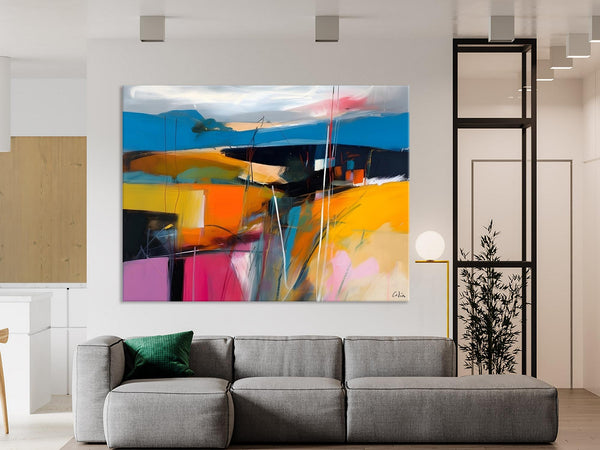 Large Painting on Canvas, Buy Large Paintings Online, Simple Modern Art, Original Contemporary Abstract Art, Bedroom Canvas Painting Ideas-Art Painting Canvas