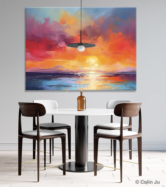 Original Abstract Wall Art, Landscape Acrylic Art, Large Abstract Painting for Living Room, Landscape Canvas Art, Hand Painted Canvas Art-Art Painting Canvas