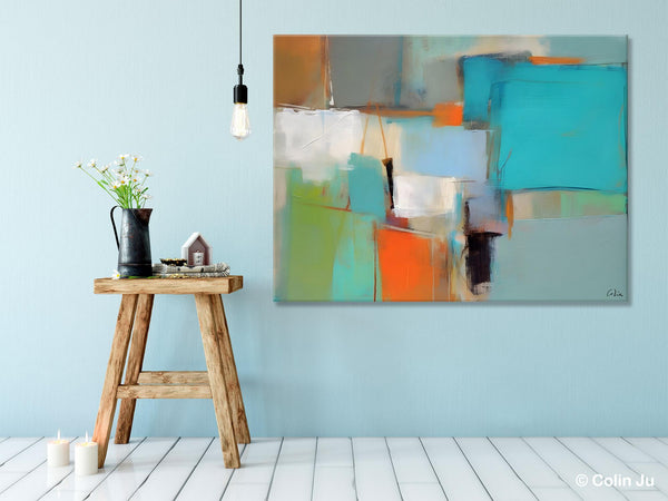 Simple Abstract Art, Large Wall Art Painting for Bedroom, Contemporary Acrylic Painting on Canvas, Original Canvas Art, Modern Wall Paintings-Art Painting Canvas