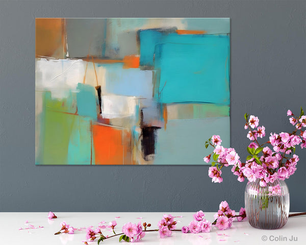 Simple Abstract Art, Large Wall Art Painting for Bedroom, Contemporary Acrylic Painting on Canvas, Original Canvas Art, Modern Wall Paintings-Art Painting Canvas