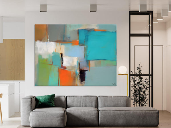 Simple Abstract Art, Large Wall Art Painting for Bedroom, Contemporary Acrylic Painting on Canvas, Original Canvas Art, Modern Wall Paintings-Art Painting Canvas