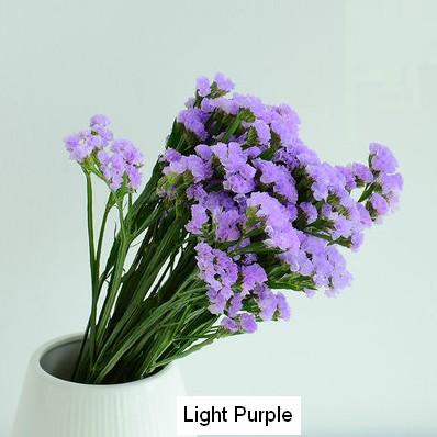 Dried Statices Flower, Dried Flowers, Flower Bunches, Dried Floral-Art Painting Canvas