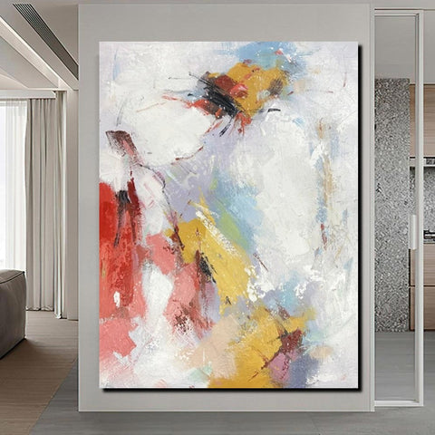 Dining Room Wall Art Ideas, Abstract Modern Painting, Acrylic Canvas Paintings, Simple Wall Art Paintings, Contemporary Painting-Art Painting Canvas