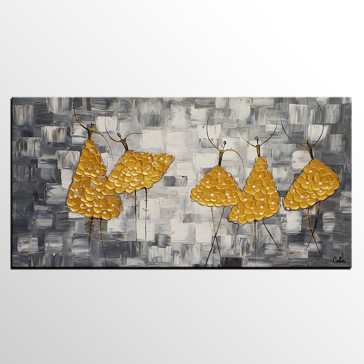 Original Painting for Sale, Ballet Dancer Painting, Paintings for Bedroom, Contemporary Paintings, Custom Abstract Painting-Art Painting Canvas
