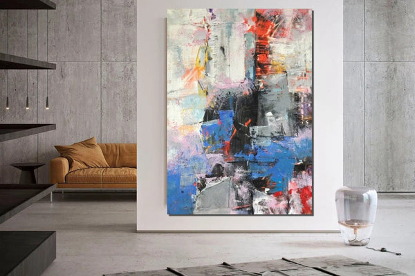Modern Paintings Behind Sofa, Acrylic Paintings on Canvas, Large Painting for Living Room, Contemporary Canvas Wall Art, Buy Paintings Online-Art Painting Canvas