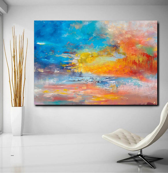 Large Paintings for Living Room, Buy Paintings Online, Wall Art Paintings for Bedroom, Simple Modern Art, Simple Abstract Art-Art Painting Canvas