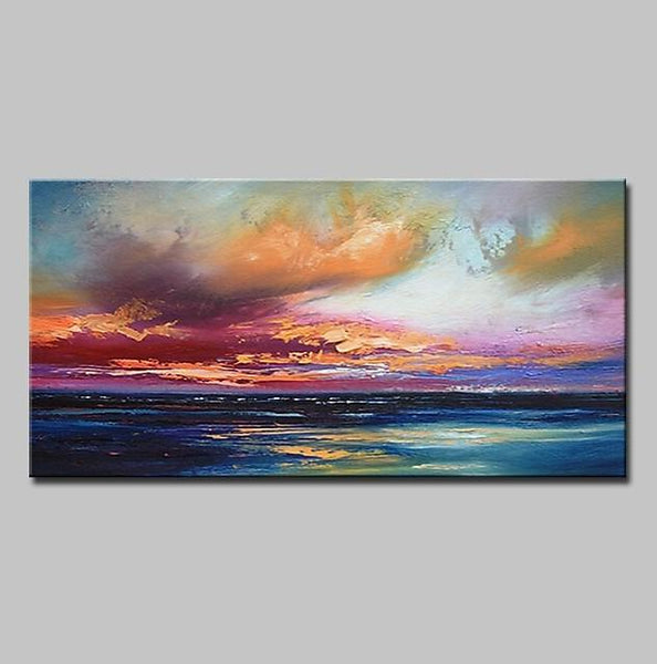Abstract Landscape Paintings, Contemporary Wall Art Paintings, Simple Modern Paintings for Living Room-Art Painting Canvas