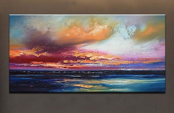 Abstract Landscape Paintings, Contemporary Wall Art Paintings, Simple Modern Paintings for Living Room-Art Painting Canvas