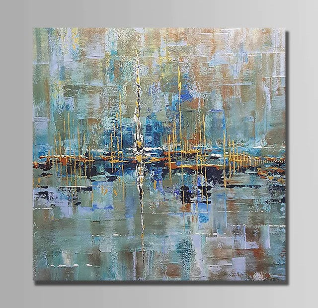Dining Room Canvas Painting, Simple Modern Acrylic Paintings, Contemporary Modern Artwork, Large Canvas Painting for Office-Art Painting Canvas