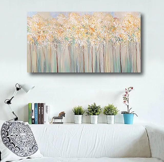 Forest Tree Paintings, Modern Wall Art Paintings, Simple Acrylic Paintings for Dining Room-Art Painting Canvas