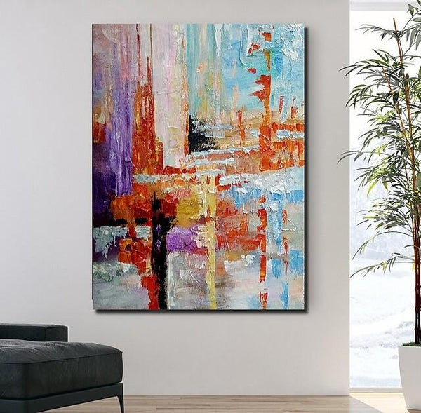 Simple Modern Art, Extra Large Wall Art Paintings, Simple Abstract Painting, Large Paintings for Bedroom-Art Painting Canvas