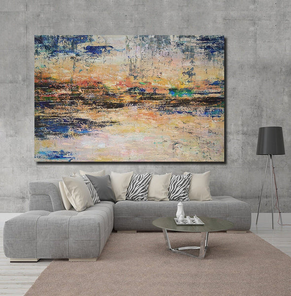 Simple Modern Art, Abstract Acrylic Painting, Acrylic Paintings for Living Room, Contemporary Wall Art Paintings, Buy Paintings Online-Art Painting Canvas