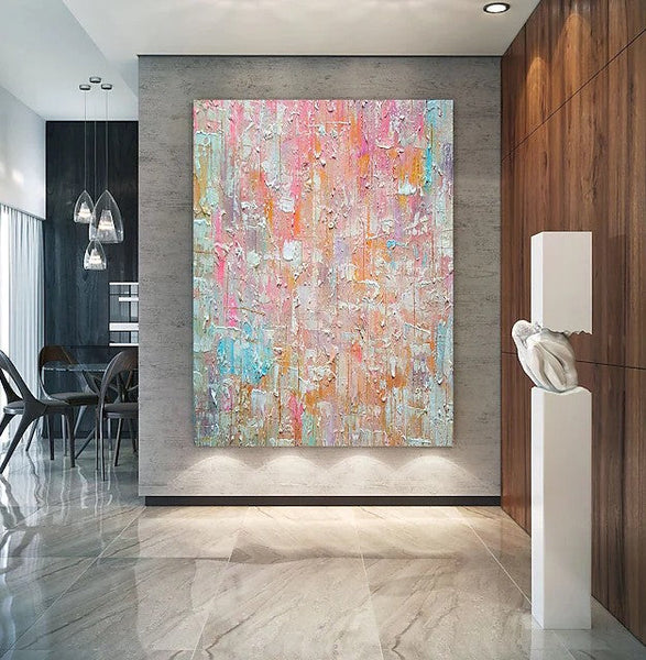 Large Paintings for Dining Room, Acrylic Painting on Canvas, Wall Art Paintings for Bedroom, Simple Modern Art, Simple Abstract Art-Art Painting Canvas