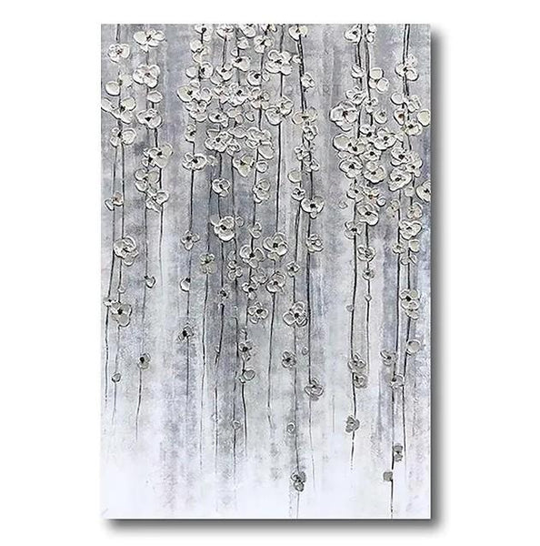 Abstract Flower Painting, Flower Acrylic Painting, Canvas Painting Flower, Paintings for Bedroom, Simple Modern Acrylic Paintings-Art Painting Canvas