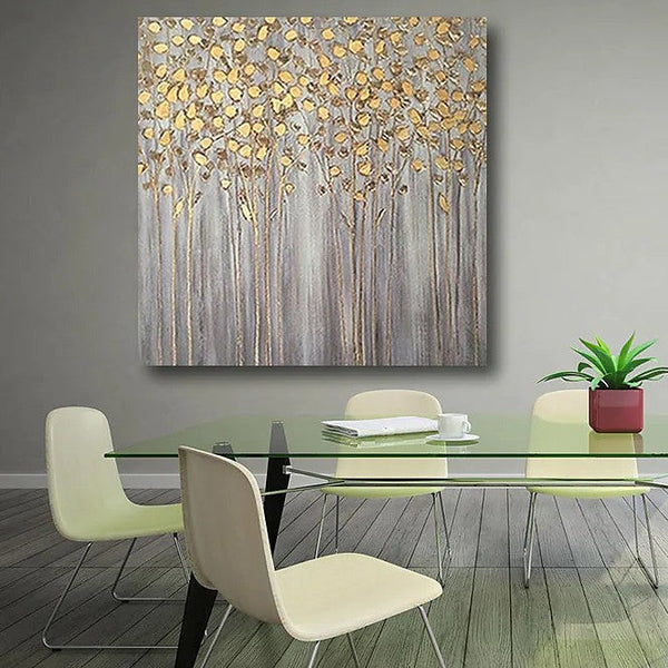 Birch Tree Paintings, Easy Painting Ideas for Bedroom, Acrylic Painting on Canvas, Large Acrylic Canvas Paintings, Huge Painting for Sale-Art Painting Canvas