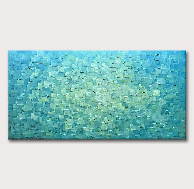 Modern Paintings for Living Room, Large Acrylic Paintings for Bedroom, Simple Wall Art Paintings, Impasto Artwork, Blue Abstract Paintings-Art Painting Canvas