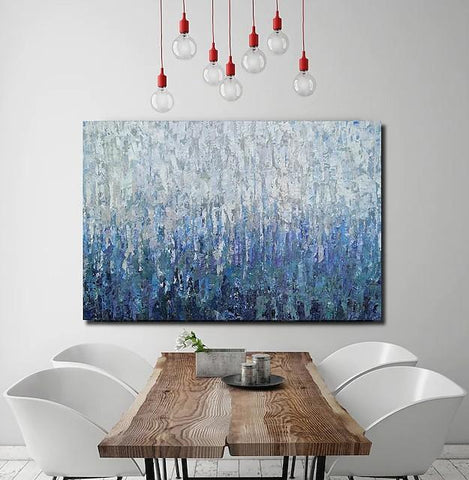 Simple Painting Ideas for Bedroom, Palette Knife Paintings, Hand Painted Canvas Art, Modern Paintings for Living Room-Art Painting Canvas