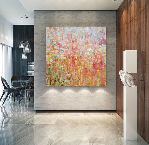 Simple Painting Ideas for Dining Room, Acrylic Painting on Canvas, Simple Modern Paintings for Living Room, Huge Canvas Paintings, Large Painting for Sale-Art Painting Canvas
