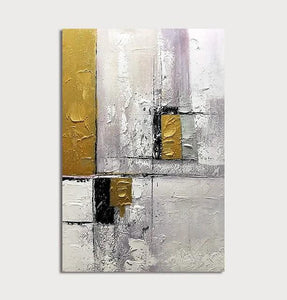 Simple Abstract Art, Wall Art Paintings, Simple Modern Art, Large Paintings for Living Room, Hand Painted Canvas Art-Art Painting Canvas