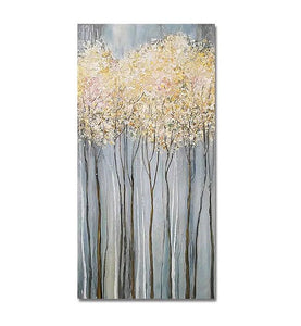 Modern Abstract Art Paintings, Tree Wall Art Paintings, Acrylic Paintings for Dining Room, Hand Painted Art, Abstract Landscape Paintings, Bedroom Wall Art Ideas-Art Painting Canvas
