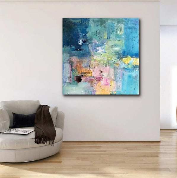 Simple Abstract Art, Simple Modern Wall Art Paintings, Abstract Paintings for Bedroom, Modern Paintings for Living Room, Acrylic Painting on Canvas-Art Painting Canvas
