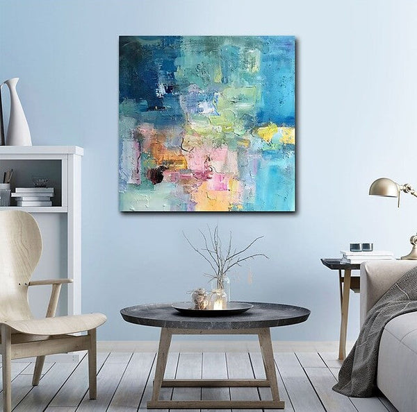 Simple Abstract Art, Simple Modern Wall Art Paintings, Abstract Paintings for Bedroom, Modern Paintings for Living Room, Acrylic Painting on Canvas-Art Painting Canvas