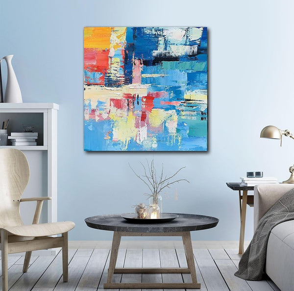 Simple Abstract Art, Simple Modern Wall Art, Abstract Paintings for Living Room, Hand Painted Canvas Painting, Modern Paintings for Bedroom-Art Painting Canvas