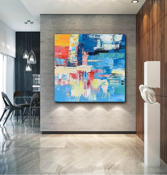 Simple Abstract Art, Simple Modern Wall Art, Abstract Paintings for Living Room, Hand Painted Canvas Painting, Modern Paintings for Bedroom-Art Painting Canvas