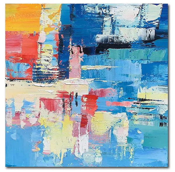 Simple Abstract Art, Simple Modern Wall Art, Abstract Paintings for Living Room, Hand Painted Canvas Painting, Modern Paintings for Bedroom-Art Painting Canvas