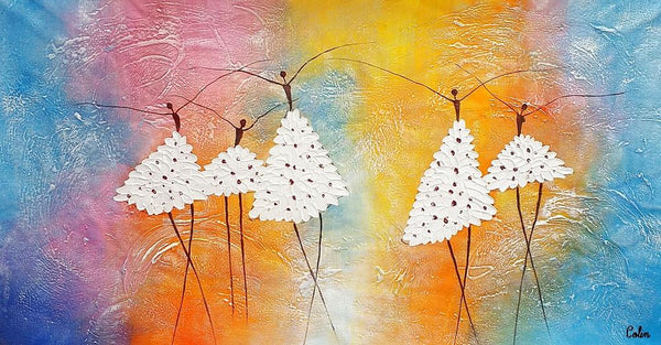 Modern Painting, Abstract Canvas Painting, Acrylic Canvas Painting, Ballet Dancer Painting, Wall Art Painting, Bedroom Canvas Paintings-Art Painting Canvas