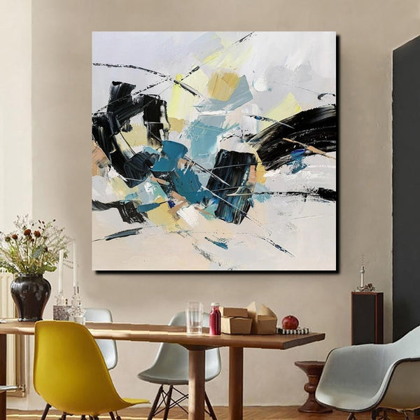 Bedroom Abstract Paintings, Simple Modern Paintings, Abstract Contemporary Art, Large Painting for Sale, Hand Painted Canvas Art-Art Painting Canvas