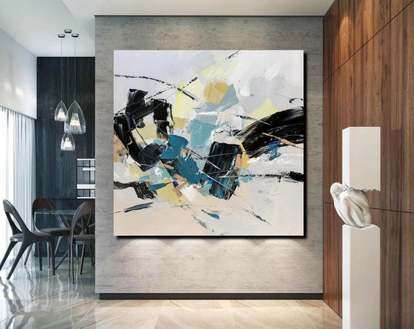 Bedroom Abstract Paintings, Simple Modern Paintings, Abstract Contemporary Art, Large Painting for Sale, Hand Painted Canvas Art-Art Painting Canvas