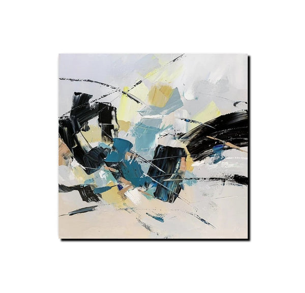 Bedroom Abstract Paintings, Simple Modern Paintings, Abstract Contemporary Art, Large Painting for Sale, Hand Painted Canvas Art-Art Painting Canvas