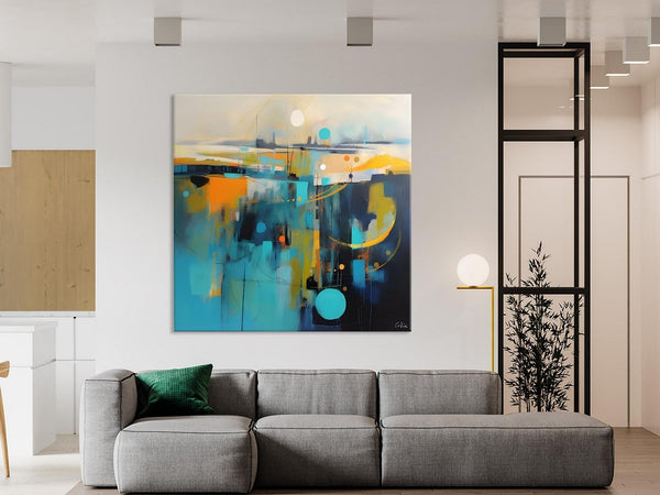 Extra Large Abstract Painting for Living Room, Acrylic Canvas Paintings, Original Modern Wall Art, Oversized Contemporary Acrylic Paintings-Art Painting Canvas