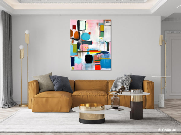 Original Acrylic Wall Art, Oversized Contemporary Acrylic Paintings, Abstract Canvas Paintings, Extra Large Canvas Painting for Living Room-Art Painting Canvas