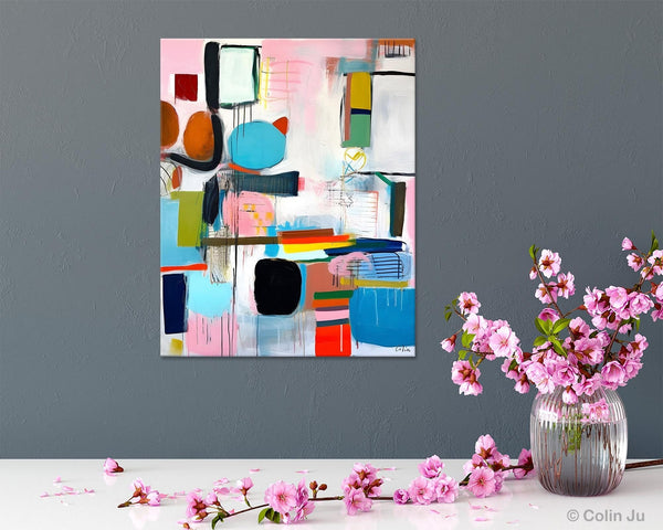 Original Acrylic Wall Art, Oversized Contemporary Acrylic Paintings, Abstract Canvas Paintings, Extra Large Canvas Painting for Living Room-Art Painting Canvas