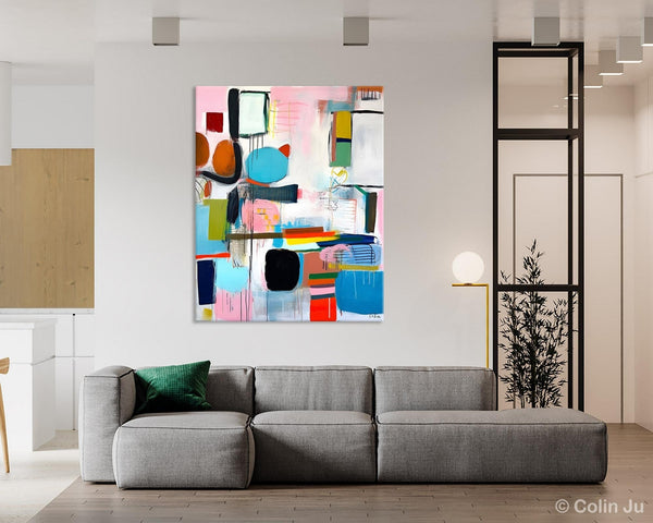 Original Acrylic Wall Art, Oversized Contemporary Acrylic Paintings, Abstract Canvas Paintings, Extra Large Canvas Painting for Living Room-Art Painting Canvas