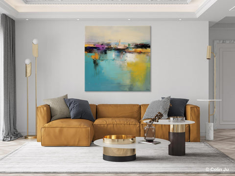 Large Abstract Painting for Bedroom, Modern Acrylic Paintings, Original Modern Wall Art Paintings, Oversized Contemporary Canvas Paintings-Art Painting Canvas