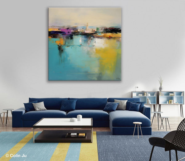 Large Abstract Painting for Bedroom, Modern Acrylic Paintings, Original Modern Wall Art Paintings, Oversized Contemporary Canvas Paintings-Art Painting Canvas