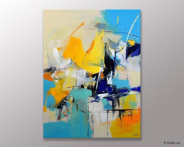 Original Canvas Wall Art, Oversized Contemporary Acrylic Paintings, Modern Abstract Paintings, Extra Large Canvas Painting for Living Room-Art Painting Canvas