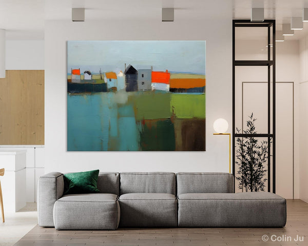 Abstract Landscape Paintings, Extra Large Canvas Painting for Living Room, Large Original Abstract Wall Art, Contemporary Acrylic Paintings-Art Painting Canvas