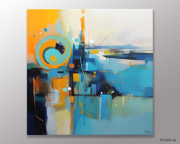 Modern Acrylic Paintings, Large Abstract Painting for Bedroom, Original Modern Wall Art Paintings, Oversized Contemporary Canvas Paintings-Art Painting Canvas